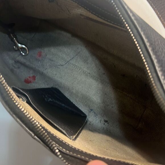 Dooney & Bourke Shoulder Vintage All Black Leather Hobo Bag - Picture 5 of 5